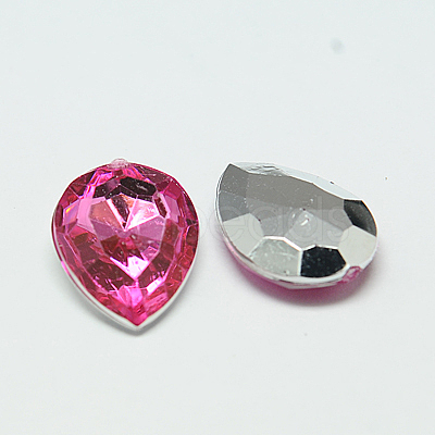 Imitation Taiwan Acrylic Rhinestone Cabochons GACR-A017-13x18mm-M-1