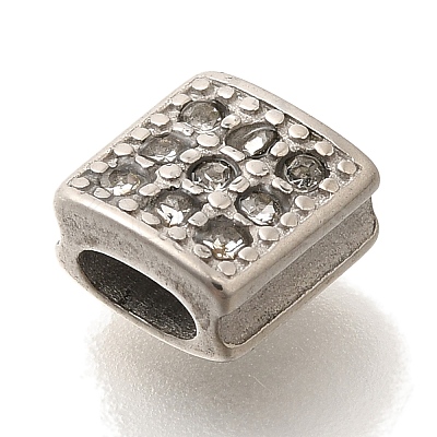 304 Stainless Steel Rhinestone Beads STAS-G350-21P-1