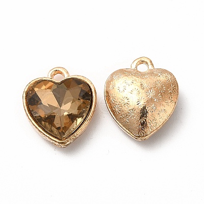 Faceted Glass Rhinestone Pendants GLAA-I051-B02-1