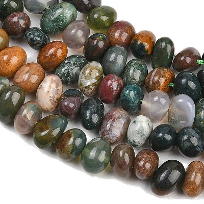 Natural Indian Agate Beads Strands G-RM250109-B7-1