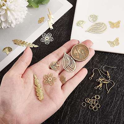 DIY Filigree Drop Earring Making Kits DIY-SZ0008-74-1