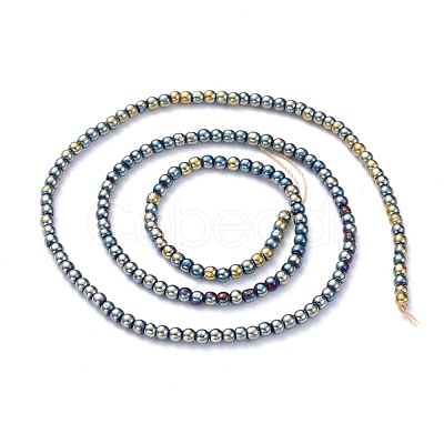 Electroplate Glass Beads Strands EGLA-K014-A-FP08-1