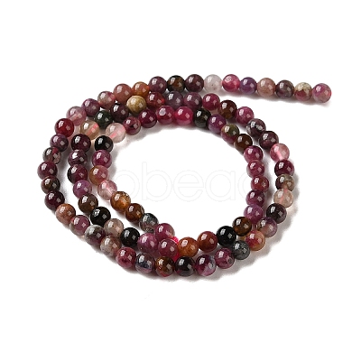 Natural Tourmaline Beads Strands G-L637-A01-4mm-1