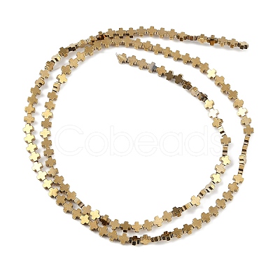 Electroplated Synthetic Non-magnetic Hematite Beads Strands G-J211-A06-01-1