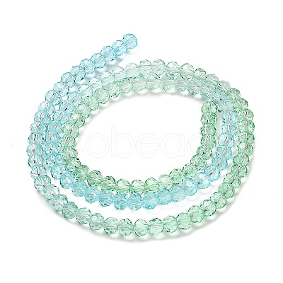 Transparent Painted Glass Beads Strands X1-DGLA-A034-T4mm-A16-1
