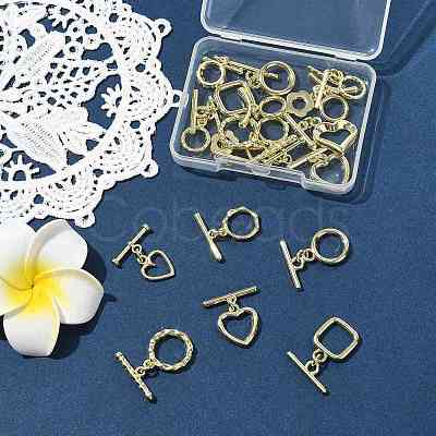 20Pcs 12 Styles Alloy Toggle Clasps FIND-FS0004-53G-1