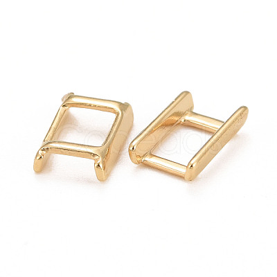 Eco-Friendly Brass Watch Band Clasps KK-M225-34G-1