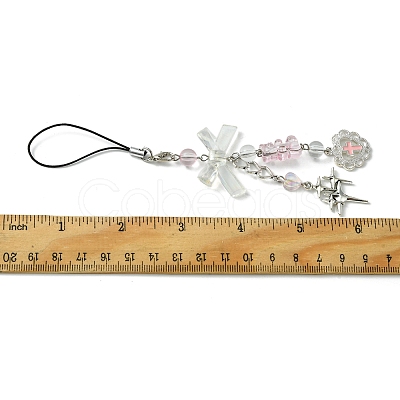 Acrylic Mobile Phone Straps HJEW-FZ00017-03-1