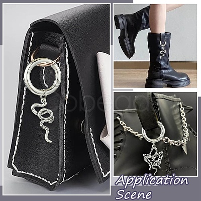 24Pcs 12 Styles Snake Alloy Shoes Charms HJEW-CJ00084-1