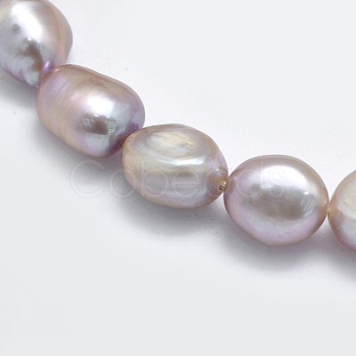 Natural Cultured Freshwater Pearl Beads Strands X-PEAR-K003-19B-1