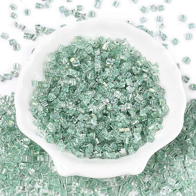 6/0 Transparent Inside Colours Glass Seed Beads SEED-N006-003C-1