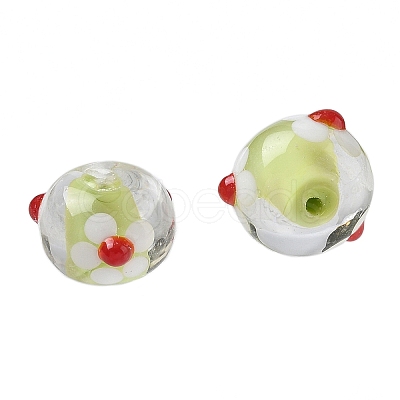 Handmade Lampwork Enamel Beads LAMP-Z020-04D-1