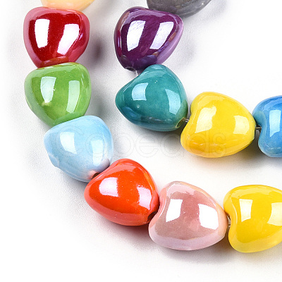 Handmade Porcelain Bead Strands PORC-N007-25-1