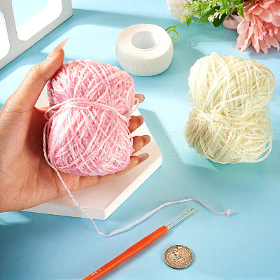 2 Bundles Polyester Yarn DIY-MB0003-07A-1