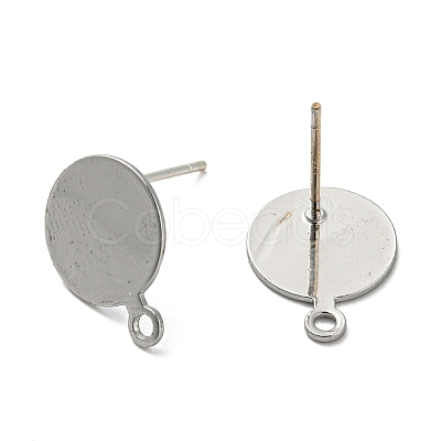 Brass Stud Earring Findings FIND-R144-12P-1
