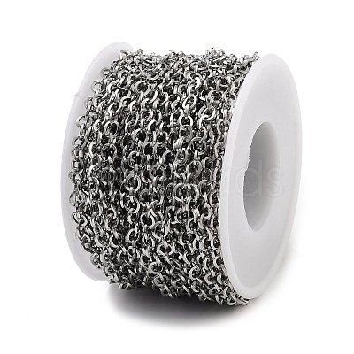 Tarnish Resistant Vacuum Plating 304 Stainless Steel Rolo Chains CHS-H026-08B-P-1