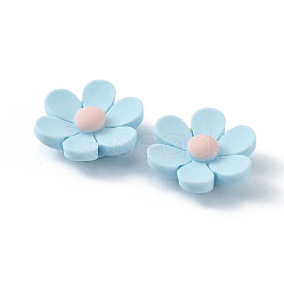 Opaque Resin Cabochons RESI-WH0026-75B-10-1