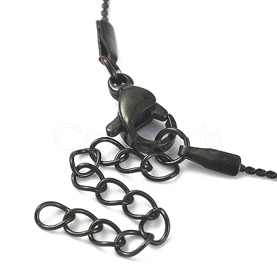 Ion Plating(IP) 304 Stainless Steel Serpentine Chain Anklet AJEW-D059-01-1