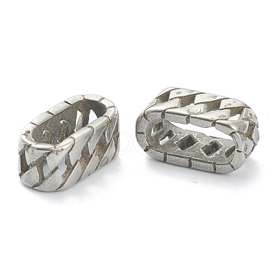 304 Stainless Steel Slide Charms/Slider Beads STAS-I181-046AS-1