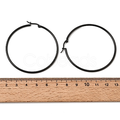 201 Stainless Steel Hoop Earrings SA-CBA4A0D-16EB-C-1