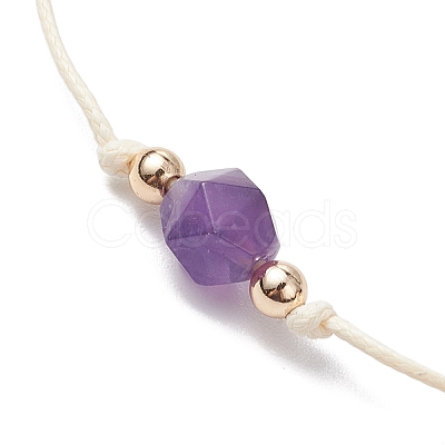 Natural Gemstone Braided Bead Bracelets for Women BJEW-JB11355-1