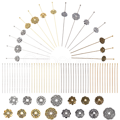 320Pcs Brass Ball Head Pins DIY-ME0002-62-1