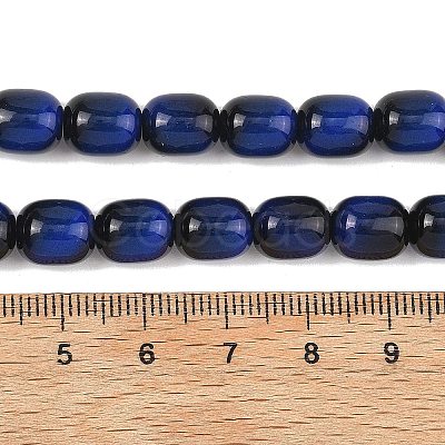 Imitation Tiger Eye Glass Beads Strands X-GLAA-H040-02A-1