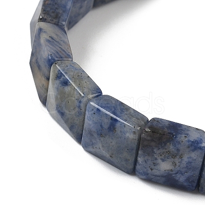 Natural Sodalite Beads Stretch Bracelets for Women Men BJEW-C097-06-11-1
