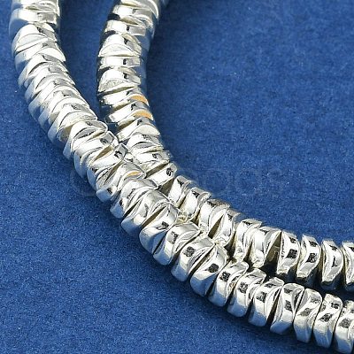 Electroplated Synthetic Non-Magnetic Hematite Beads Strands G-H020-F01-04-1
