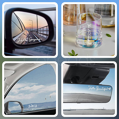 1Pc Waterproof PVC Electrostatic Stickers DIY-OC0013-20E-1