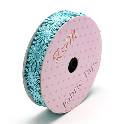 Glitter Powder Polyester Ribbons X-SRIB-S048-04E-1
