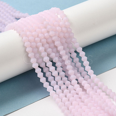Imitation Jade Frosted Glass Bead Strands EGLA-A039-J2mm-MD02-1
