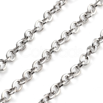 Tarnish Resistant Vacuum Plating 304 Stainless Steel Rolo Chains CHS-H026-08B-P-1
