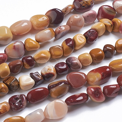 Natural Mookaite Beads Strands G-G841-A10-1