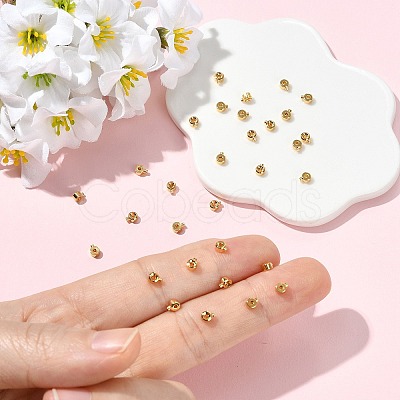 SHEGRACE Brass Crimp Beads XGR0053G-63G-1