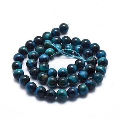 Natural Tiger Eye Bead Strands G-I224-02-4mm-1