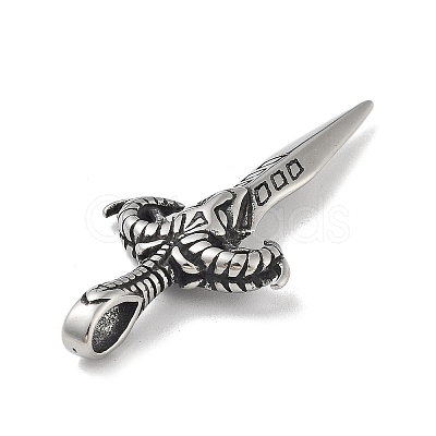 304 Stainless Steel Pendants STAS-M336-02C-AS-1