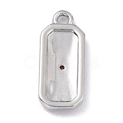 Brass Micro Pave Cubic Zirconia Charms ZIRC-I054-12P-05-1