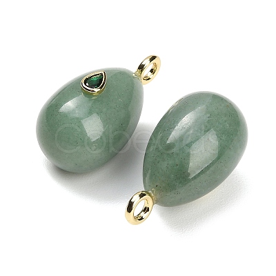 Natural Green Aventurine Pendants GG-CBA4625-02G-02-1
