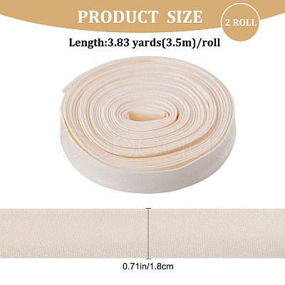 Cloth Cord for Women's Wedding Dress Zipper Replacement OCOR-WH0046-33-1
