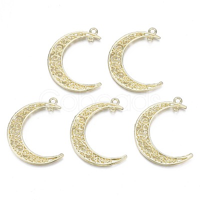 Alloy 2-Loop Link Pendants X-PALLOY-S121-227-1