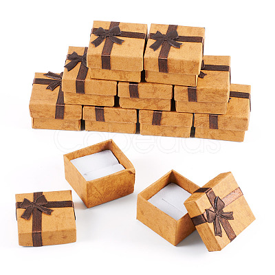 Square Paper Jewelry Gift Boxes with Bowknot CON-TAC0010-80C-1