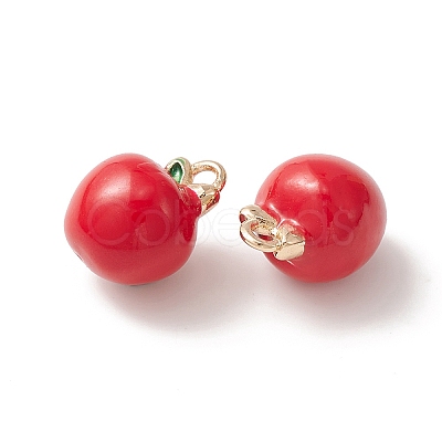 2pcs Brass Enamel Charms KK-YW0001-88-1