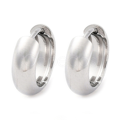 316 Surgical Stainless Steel Creoles Hoop Earrings for Women EJEW-G429-01A-P-1