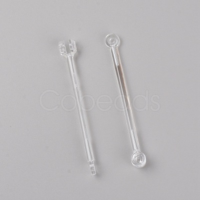 Plastic Stand Base Action Figure Display Holder ODIS-WH0018-87B-1