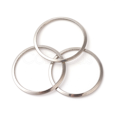 Tarnish Resistant 201 Stainless Steel Linking Rings STAS-F192-001P-01-1