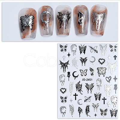 Butterfly Paper Nail Art Stickers PW-WG16398-12-1