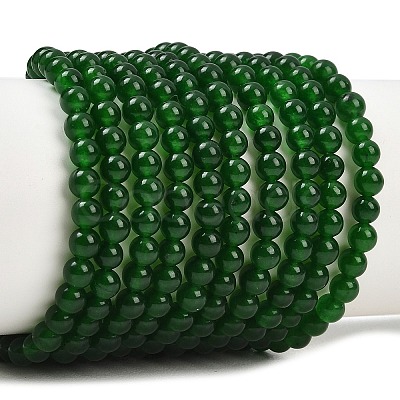 Dyed Natural White Jade Imitation Malaysia Jade Beads Strands G-C270-B01-4mm-1