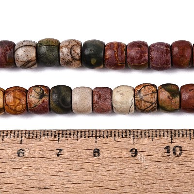 Natural Picasso Jasper/Polychrome Jasper Beads Strands G-Q616-02A-06-1