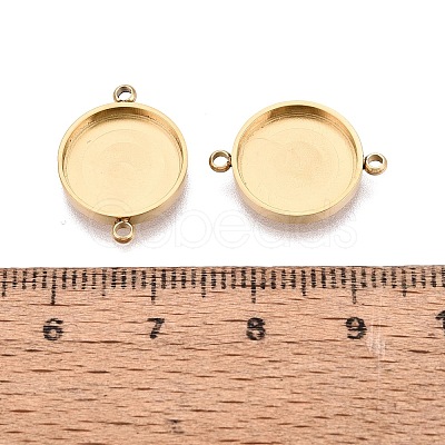 304 Stainless Steel Connector Cabochon Settings STAS-Q113-33A-G-1
